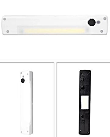 Ç:ok Amaçlı Taşınabilir Led Işık - Mıknatıslı Çalışma Lambası 19cm Beyaz