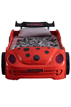 Arabalı Yatak, Ladybird Ledli Arabalı Yatak - Kırmızı
