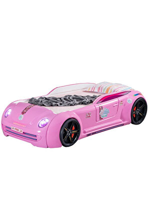 Arabalı Yatak, Pink Cooper Full Ledli Arabalı Yatak