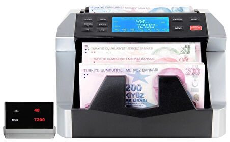 Sigma SC8520S Karışık Para Sayma Makinesi - TL Karışık, Euro ve Usd Adet Sayım - Sahte Para Yakalama - Müşteri Ekranı