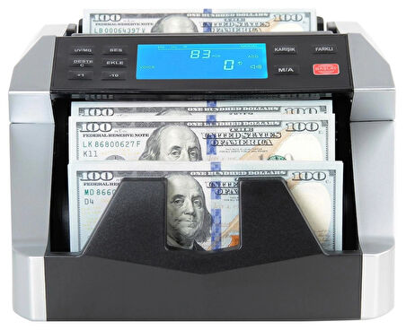 Sigma SC8520S Karışık Para Sayma Makinesi - TL Karışık, Euro ve Usd Adet Sayım - Sahte Para Yakalama - Müşteri Ekranı