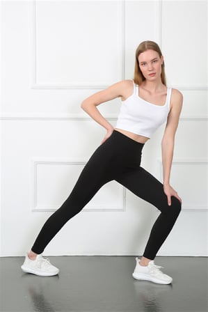Moda Çizgi Micro Tayt 5917 Siyah