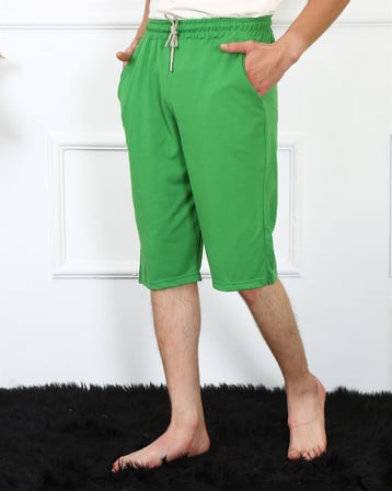 Moda Çizgi Erkek Lakost Fıstık Yeşili Kapri 27481