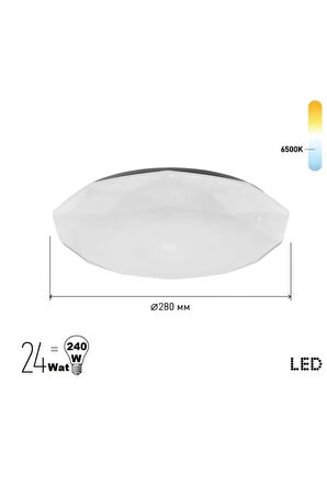 Epsilon-24 WATT  Tavan Led Armatür