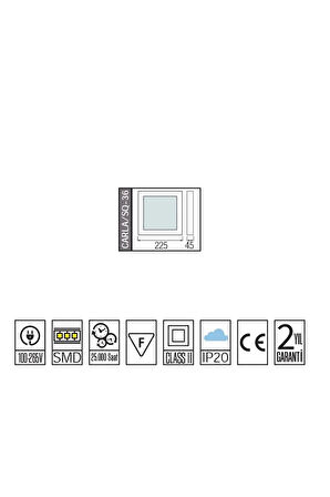 Carla/sq-36 36w Sivaüstü Led Panel Armatür