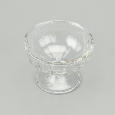 Deli Glass Cam Tatlı Tabağı - Şeffaf - 210 ml