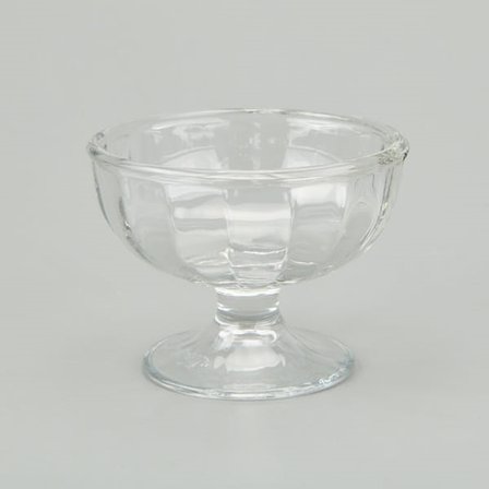 Deli Glass Cam Tatlı Tabağı - Şeffaf - 210 ml