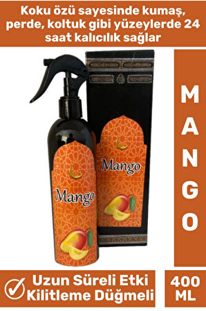 Özel Seri Kilitleme Düğmeli Uzun Süre Etkili Güzel Kokulu Mango Oda Kokusu 400 ML