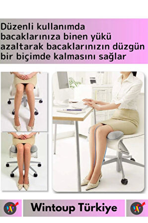 Özel Tasarım Ergonomik Bacak Çarpıklık Giderici Oturma Düzenleyici Dik Duruş Sağlayan Medikal Minder