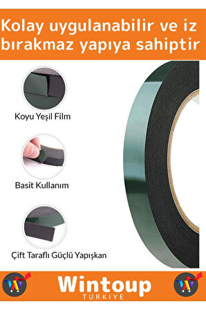 Özel Üretim Ultra Güçlü İz Bırakmaz Elastik Yapılı Çift Taraflı 48mm-10Metre Akrilik Köpük Bant 3 Ad