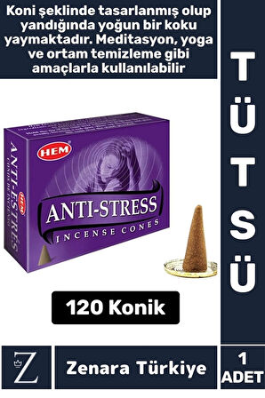 Rahatlama Arınma Dinginlik Meditasyon Yoga Chakra Pozitif Enerji Hoş Kokulu KONİK TÜTSÜ 120 Adet