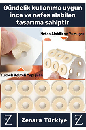 Gündelik Kullanım Konforlu Ayak Ağrı Baskı Basınç Azaltıcı Sünger Yastık Ayak Nokta Pedi 30 Adet