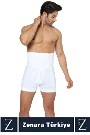 Gündelik Kaymaz Göbek Kalça Toparlayan Sıkılaştıran Bel Düzleştiren İncelten Erkek Duble Boxer Korse