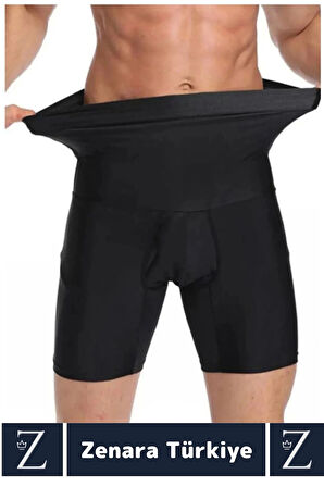 Gündelik Kaymaz Göbek Kalça Toparlayan Sıkılaştıran Bel Düzleştiren İncelten Erkek Duble Boxer Korse