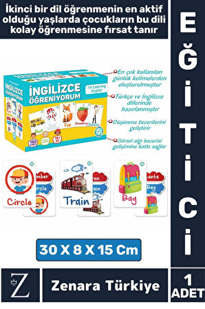 Çocuk Eğitici İngilizce Öğrenimi Ön Hazırlık Dil Gelişimi Konuşma Eğlenceli İNGİLİZCE ÖĞRNİYORUM