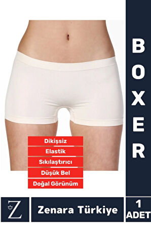Gündelik İz Göstermez Düşük Bel Vücut Sıkılaştıran İncelten Toparlayan Dikişsiz Bato Boxer Korse