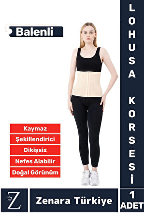 Özel Üretim Vücut Şekillendiren Beden Küçülten Toparlayan Doğum Sonrası Balenli Lohusa Korsesi