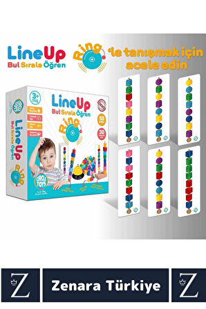 Eğitici Görsel Algı Dikkat Zeka Beceri Geliştiren Eğlenceli Zilli İpe Çubuğa Boncuk Şekil Dizme Oyun