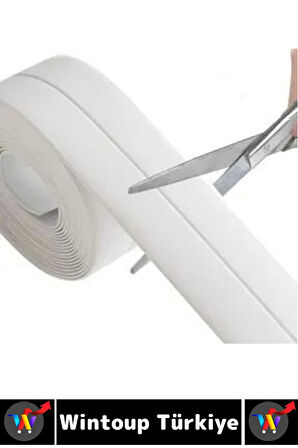 Dayanıklı Lavabo Kenar Küvet Pvc Su Sızdırmaz Yağ Küf Kir Önleyici Yalıtım Bantı 3.2 Metre 5 Adet
