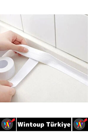 Dayanıklı Lavabo Kenar Küvet Pvc Su Sızdırmaz Yağ Küf Kir Önleyici Yalıtım Bantı 3.2 Metre 5 Adet