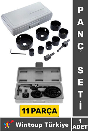 Premium Ağaç Kesme Testere Matkap Ucu Takımı Alçıpan Tavan Kesme 11 Parça PANÇ SETİ