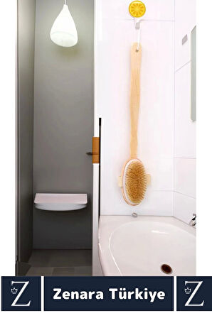 %100 Doğal Yumuşak Vücut Masajı Etkili Uzun Saplı At Kılı Duş BANYO FIRÇASI