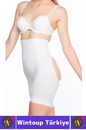 Özel Üretim Alt Karın Bel Toparlayan Sıkılaştıran Popo Şekillendiren Elastik POPO AÇIK PAÇALI KORSE