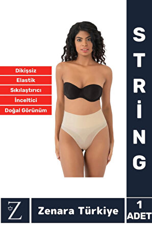 Gündelik İz Göstermez Kaymaz 2 Beden İncelten Sıkılaştıran Toparlayan Çok Şık Dikişsiz STRİNG Korse