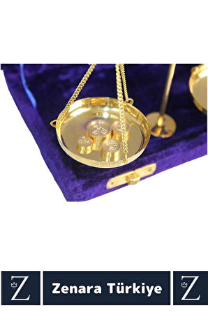 Premium Dekoratif Koleksiyon Erkek Arkadaş Sevgililer Günü Hediye Çok Şık Kutulu PİRİNÇ TERAZİ 20 Gr