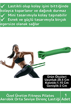 Özel Üretim Dayanıklı Orta Sert Zayıflama Fitness Squat Pilates Jimnastik Spor Aerobik Direnç Bantı