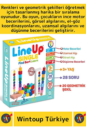 Premium Eğitici Zeka Geliştirici Renk Geometrik Şekil Öğretici Çocuk Bul Sırala Öğren Eğlenceli Oyun
