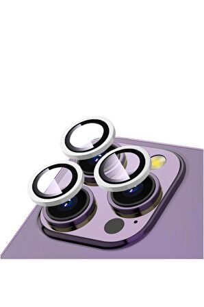 Musal Apple Uyumlu iPhone 14 Pro CL-12 Premium Safir Kamera Lens Koruyucu