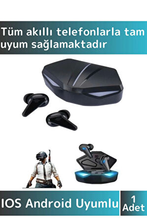 Led Işıklı Gaming Kulak İçi Bluetooth Oyuncu Kulaklığı