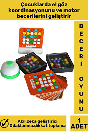 Özel El Göz Koordinasyonu El Beceri Düşünme Geliştirici Akıl Zeka Strateji Oyunu BECERİKLİ PARMAKLAR