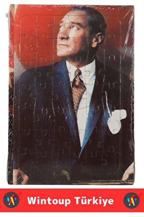 Premium Eğitici Eğlenceli El-Göz Koordinasyonu Motor Becerisi Geliştiren 42 Parça Puzzle ATATÜRK