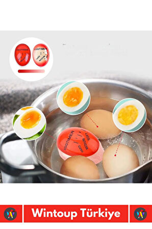 Özel Yüksek Kaliteli Yanmaz Erimez 3 Farklı Zamanlayıcılı Yumurta Pişirme Derecesi Aparatı Egg Timer