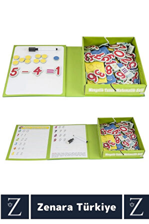 Eğlenceli Matematik Rakam Sayı Öğretici Silinebilir Yazı Kalemli Öğretici MANYETİK TABLET MATEMATİK
