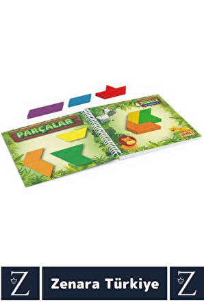 Eğitici Dikkat Hafıza Mantıksal Düşünme Problem Çözme Becerisi Geliştirici Eğlenceli BANZUKİ JUNGLE