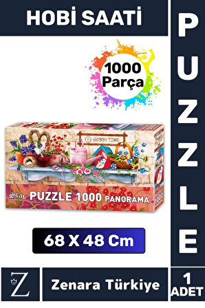 Premium Eğlenceli Eğitici Görsel Algı Problem Çözme Becerisi Çocuk PUZZLE 1000 Parça HOBİ SAATİ