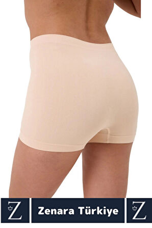 Gündelik İz Göstermez Vücut Sıkılaştıran İncelten Toparlayan Dikişsiz Yüksek Bel Boxer Şort Korse