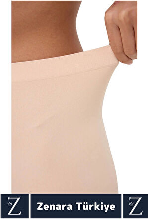 Gündelik İz Göstermez Vücut Sıkılaştıran İncelten Toparlayan Dikişsiz Yüksek Bel Boxer Şort Korse