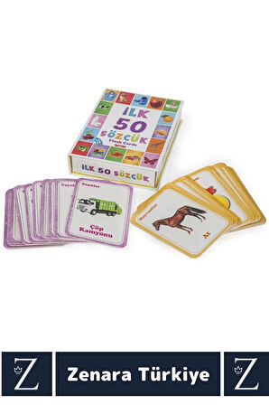 Okul Öncesi Dil Bilgisi Geliştirici Renk Tanım Hafıza Geliştirici Eğlenceli Eğitici İLK 50 SÖZCÜK