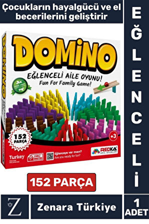 Eğitici Koordinasyon Odaklanma Beceri Geliştirici Aile Arkadaş Grup Oyunu Eğlenceli Ahşap DOMİNO