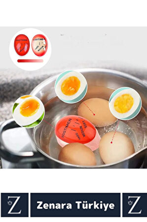 Premium Yanmaz Erimez 3 Farklı Zamanlayıcılı Haşlama Yumurta Pişirme Derecesi Egg Timer