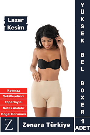 Gündelik İz İç Göstermez Kaymaz Vücut Sıkılaştıran Şekillendiren Toparlayan LAZER KESİM Boxer Korse