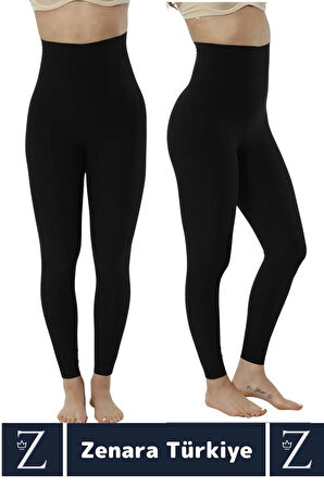 Günlük İç Göstermez Kaymaz Vücut Sıkılaştıran İncelten Toparlayan LAZER KESİM Yüksek Bel Tayt Korse