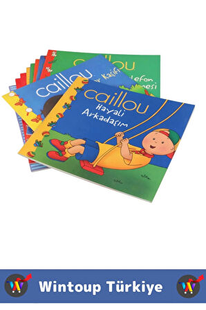 Eğitici Eğlenceli İlgi Çekici Dil Bilgisi Gelişimi Bebek Çocuk Hikaye Kitapları CAILLOU 10'lu Set