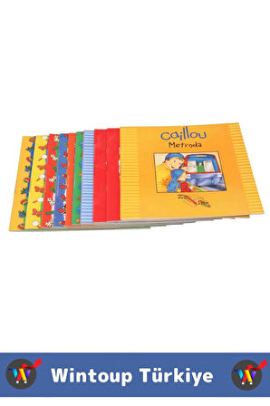 Eğitici Eğlenceli İlgi Çekici Dil Bilgisi Gelişimi Bebek Çocuk Hikaye Kitapları CAILLOU 10'lu Set