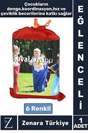 Çocuk Denge Koordinasyon Hız Refleks Gelişimi Sosyalleşme Takımdaşlık Eğlenceli ZIP ZIP ÇUVAL OYUNU