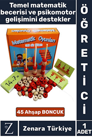 Çocuk Temel Matematik Bilgisi El-Göz Koordinasyonu Algı Psikomotor Gelişimi Eğitici MATEMATİK OYUNU